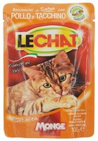 Корм для кошек LeChat Pouch с Курицей и Индейкой (0.1 кг) 24 шт. 0.1 кг 24