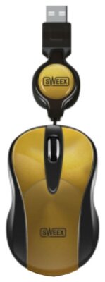 Компактная мышь Sweex MI160 Notebook Optical Mouse Golden Kiwi Gold USB