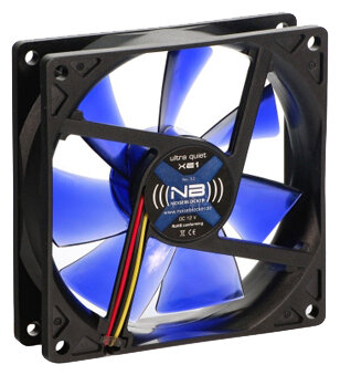 Вентилятор 92x92x25 NoiseBlocker BlackSilentFan ultra quiet XE1 1500rpm