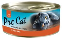 Корм для кошек Pro Cat Для кошек индейка консервы (0.1 кг) 1 шт. 0.1 кг 1