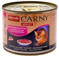 Корм для кошек Animonda Carny Adult для кошек с мультимясным коктейлем (0.2 кг) 12 шт. 0.2 кг 12