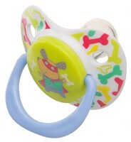 Пустышка силиконовая ортодонтическая Happy Baby Baby Soother 12-24 м (1 шт) кролик