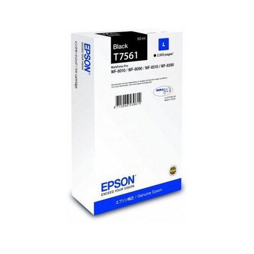 Картридж Epson C13T756140, 2500 стр, черный картридж epson c13t756140 2500 стр черный