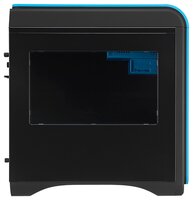 Компьютерный корпус AeroCool Dead Silence Cube Blue Window Edition