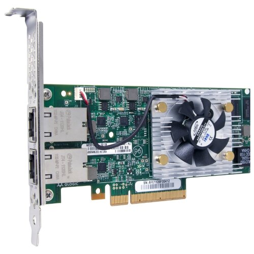 Сетевой адаптер QLogic QLE3242-RJ-CK qle8240 sr ck qlogic single port 10gbe ethernet to pcie converged network adapter with sr optical transceiver