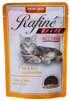 Корм для кошек Animonda (0.1 кг) 12 шт. Rafine Soupe Kitten для котят с индейкой, сердцем и морковью