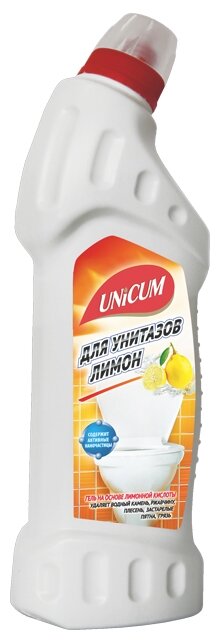 UNICUM 750 мл гель для чистки унитазов Лимон