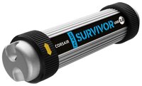 Флешка Corsair Flash Survivor USB 3.0 32Gb (CMFSV3) серебристый / черный