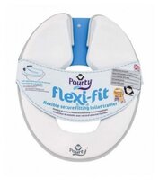 Pourty сиденье Flexi-Fit Toilet Trainer белый/серый