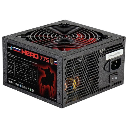 Блок питания AeroCool Hero 775W черный 516400₽