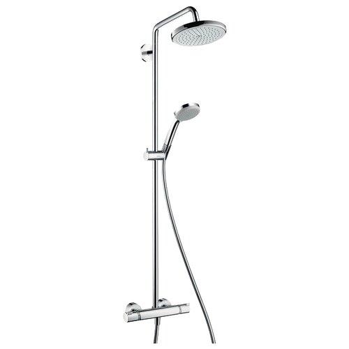 Душевой гарнитур hansgrohe Croma 220 Showerpipe 27185000, хром хром 1600 мм смеситель с душевой лейкой hansgrohe croma 220 showerpipe 27223000 хром хром 1600 мм