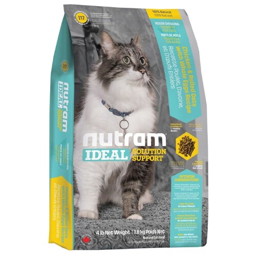фото Корм для кошек nutram i17 для кошек, живущих в помещениях (6.8 кг)