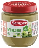 Пюре Semper брокколи (с 4 месяцев) 125 г, 12 шт