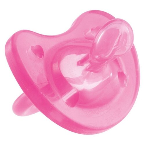 фото Пустышка силиконовая ортодонтическая Chicco Physio Soft 0-6 м (1 шт) розовый