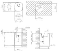 Врезная кухонная мойка 36.5 см TEKA BE 340/370 полированная сталь