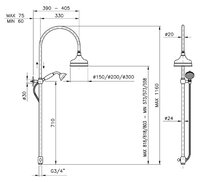 Душевая стойка Nicolazzi 5712WS.CR30