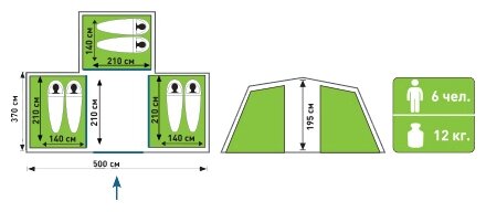 Палатка туристическая Atemi - фото №16