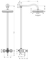 Душевая стойка AXOR Montreux Showerpipe 16570000