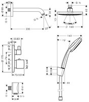 Верхний душ Hansgrohe Croma 100 26473000