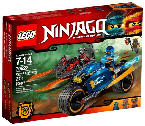 Конструктор LEGO Ninjago 70622 Пустынная молния, 201 дет.