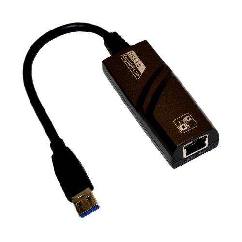Адаптер KS-is KS-312, черный сетевой кабель ks is usb c rj45 lan gigabit адаптер с usb 3 0 ks 410