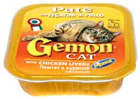 Корм для кошек Gemon (0.1 кг) 1 шт. Паштет с куриной печенью для взрослых кошек 0.1 кг 1