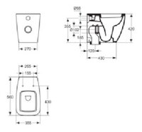 Унитаз Ideal STANDARD Ventuno T316201