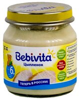 Пюре Bebivita цыпленок (с 6 месяцев) 100 г, 1 шт