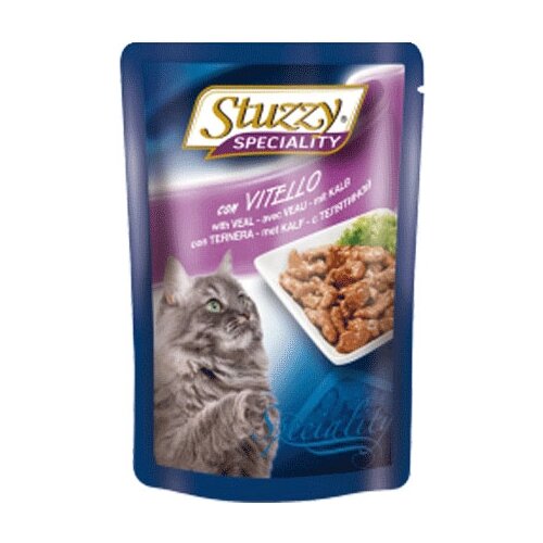 Stuzzy Speciality влажный корм для взрослых кошек всех пород, с телятиной 100 гр (2 шт)