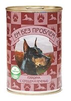 Корм для собак Ем Без Проблем Консервы для собак Говядина с сердцем и печенью (0.41 кг) 1 шт.