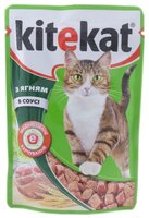 Корм для кошек Kitekat Сочные кусочки. С ягненком в соусе (0.1 кг) 1 шт. 0.1 кг 1