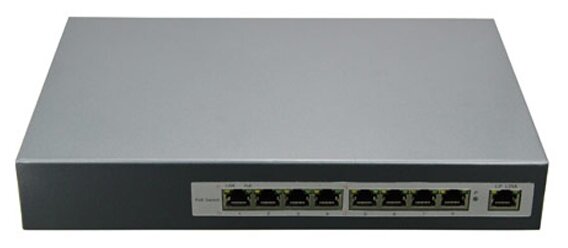 Коммутатор HTV-POE5108 8-портовый PoE 10/100/1000 Mbps и скоростью до 1Gbps