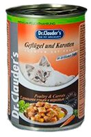 Корм для кошек Dr. Clauder's Premium Cat Food консервы домашняя птица с морковью (0.415 кг) 20 шт.