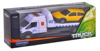 Набор техники Autotime (Autogrand) Recovery Truck полицейский эвакуатор c машинкой (33879) 1:48 белы