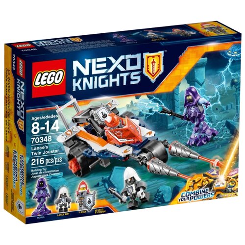 Конструктор LEGO Nexo Knights 70348 Турнирная машина Ланса, 216 дет. набор фигурок нексо найтс минифигурки игрушка человечки нексо найтс с оружием минифигурки рыцари нексо совместимые мини фигурки nexo knights