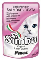 Корм для кошек Simba Пауч для кошек Лосось с камбалой (0.1 кг) 24 шт.