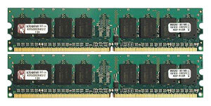 Оперативная память Kingston 1 ГБ (512 МБ x 2 шт.) DDR2 800 МГц DIMM CL6 KVR800D2N6K2/1G