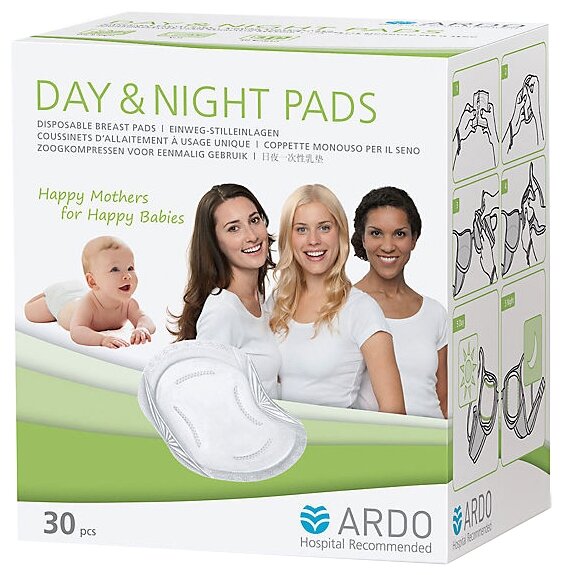 Одноразовые прокладки для бюстгальтера Day & Night Pads (30 шт.)