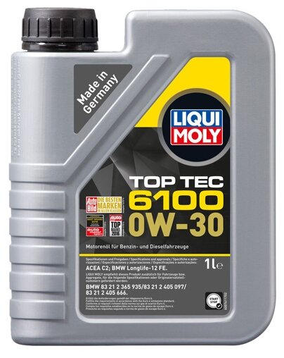 20777 Top Tec 6100 0W-30 — НС-синтетическое моторное масло 1 л.