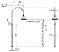 Душевая стойка Nicolazzi 5712WS.GB30