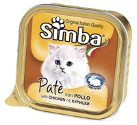 Корм для кошек Simba Паштет для кошек Курица (0.1 кг) 3 шт.