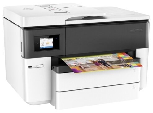 МФУ струйное HP OfficeJet Pro 7740, цветн., A3, белый/черный