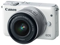 Фотоаппарат со сменной оптикой Canon EOS M10 Kit белый 15-45mm IS STM LP-E12