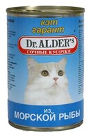 Корм для кошек Dr. Alder КЭТ ГАРАНТ рыба кусочки в желе Для домашних кошек (0.4 кг) 24 шт. 0.4 кг 24