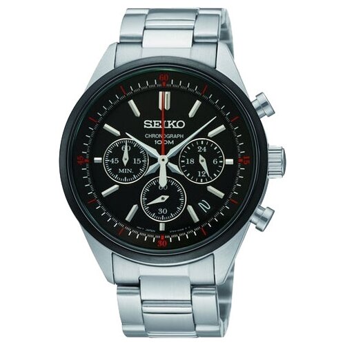 фото Наручные часы seiko ssb063p1, серебряный, черный