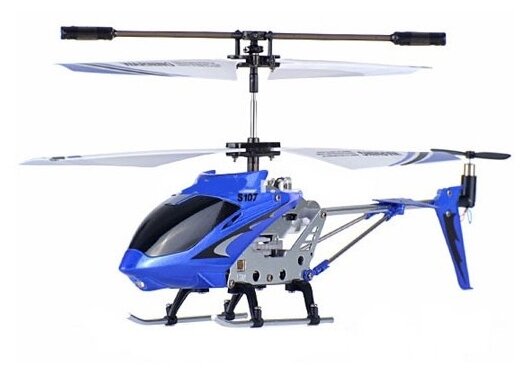 Вертолет Syma Phantom (S107G) 22 см сине-бело-черный фото 1