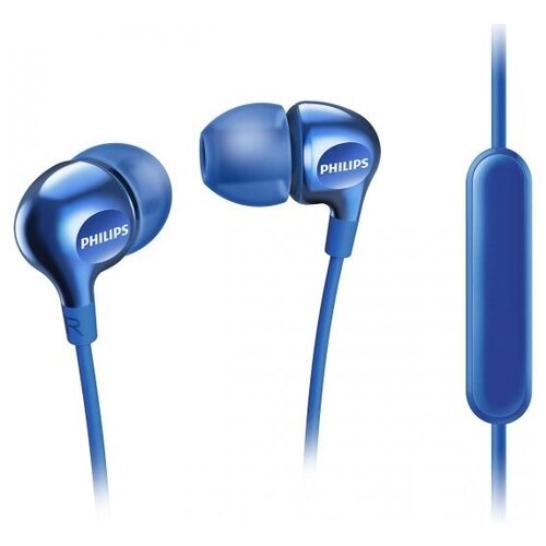 Наушники Philips SHE3705, mini jack 3.5 mm, синий