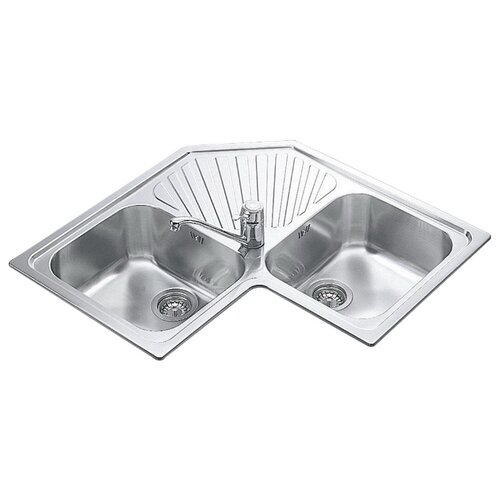 фото Врезная кухонная мойка smeg