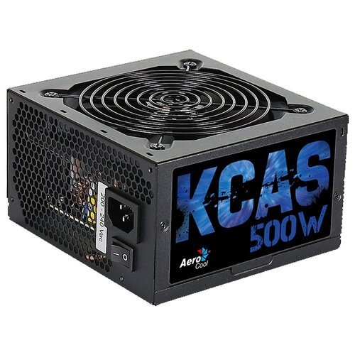 блок питания aerocool kcas plus 500w черный Блок питания AeroCool Kcas 500W