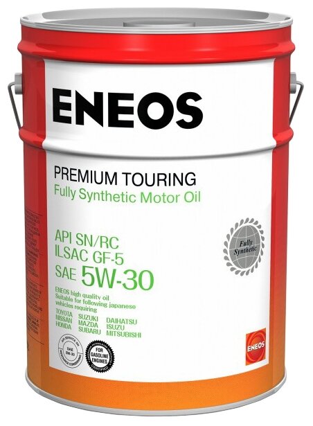Синтетическое моторное масло ENEOS Premium Touring SN 5W-30, 20 л